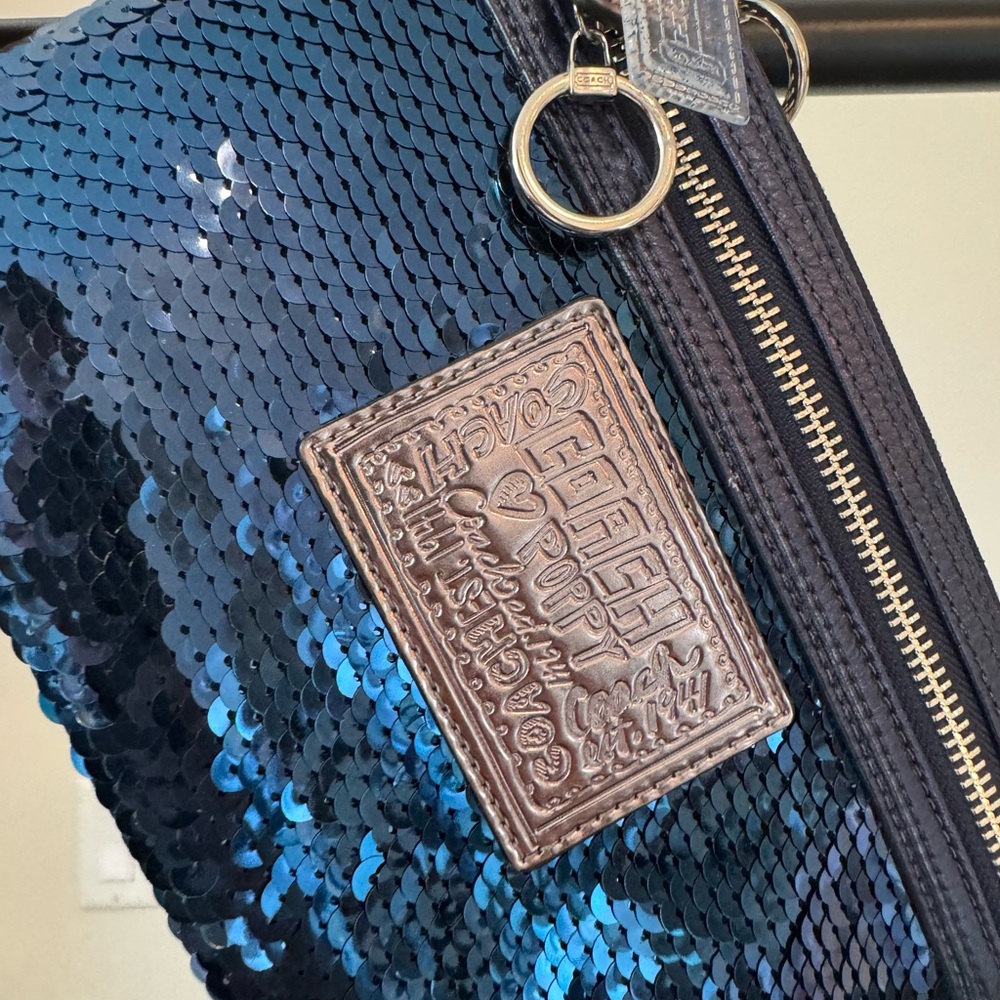Coach Blue Sequin Women's Bag